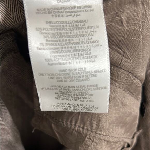 BCBG Herringbone Wide-Leg Trousers | Size 6 | Business Casual - Picture 4 of 5